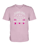 Happy Valentines Day Forever In Love Ladies HD V Neck T