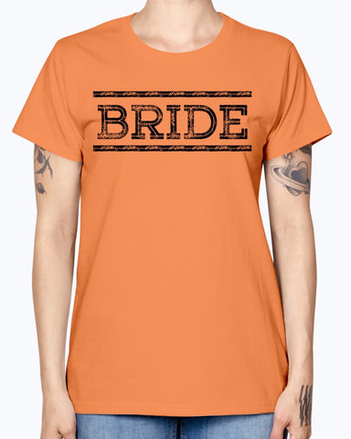 Bride Tee name on back