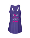 I Love Awesome Wife Ladies Racerback Tank