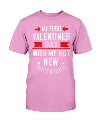 My First Valentine with My Boyfriend Unisex Tee