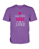 All You Need is Love Ladies HD V Neck T