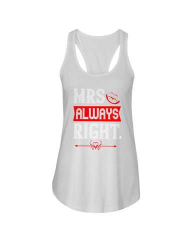 Mrs. Always Right Ladies Racerback Tank