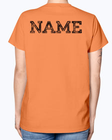 Bride Tee name on back