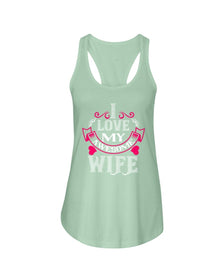 I Love My Awesome Wife Ladies Racerback Tank