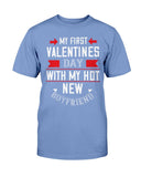 My First Valentines With My Boyfriend Unisex Tee