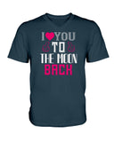 I Love You to the moon and back Ladies HD V Neck T