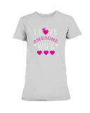 I Love Awesome Wife Ladies Missy T-Shirt