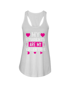 My Students Are My Valentine Ladies Racerback Tank