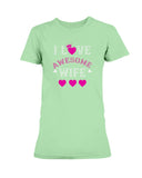 I Love Awesome Wife Ultra Ladies T-Shirt