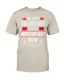 My First Valentines With My Boyfriend Unisex Tee