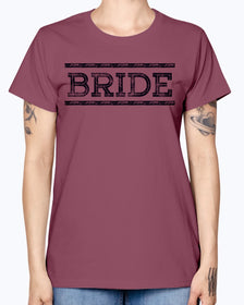 Bride Tee name on back