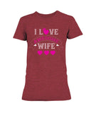 I Love Awesome Wife Ladies Missy T-Shirt