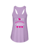 I Love Awesome Wife Ladies Racerback Tank