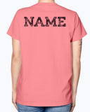 Bride Tee name on back