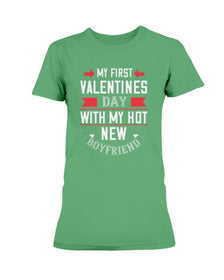 My First Valentine with My Boyfriend Ultra Ladies T-Shirt