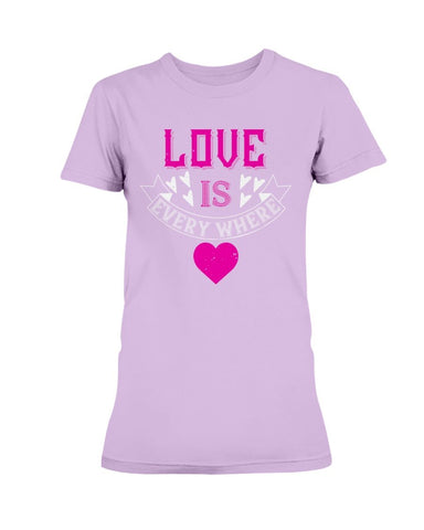 Love Is Everywhere  Ladies Missy T-Shirt