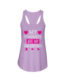 My Students Are My Valentine Ladies Racerback Tank