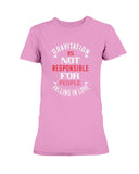 Gravitation is not the reason Ladies Missy T-Shirt