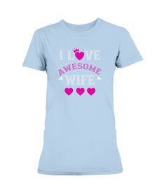 I Love Awesome Wife Ultra Ladies T-Shirt