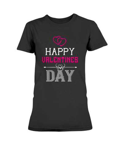 Happy Valentines Day with fancy hearts Ultra Ladies T-Shirt