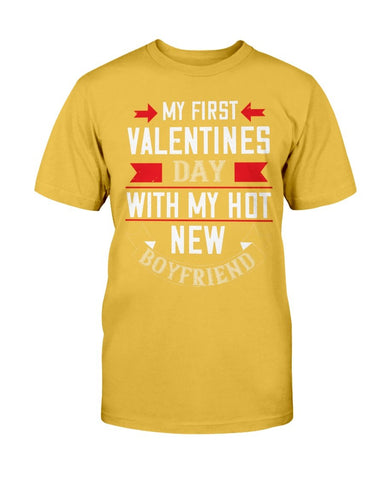 My First Valentine with My Boyfriend Unisex Tee