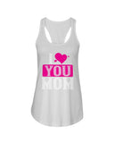 I Love You Mom Ladies Racerback Tank