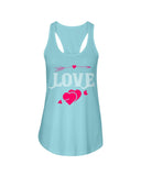 Love - Designed Ladies Racerback Tank