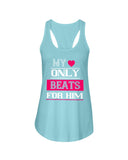 My Heart Only Beats For Him Ladies Racerback Tank