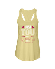 Just You and Me  Ladies Racerback Tank