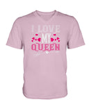 I Love My Queen Ladies HD V Neck T