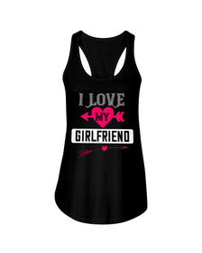 I Love My Girlfriend Ladies Racerback Tank