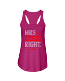 Mrs. Always Right Ladies Racerback Tank