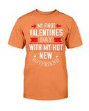 My First Valentines With My Boyfriend Unisex Tee