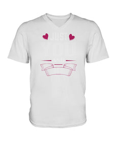 Just You and Me Ladies HD V Neck T