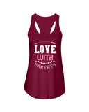 Love With Parents Ladies Racerback Tank