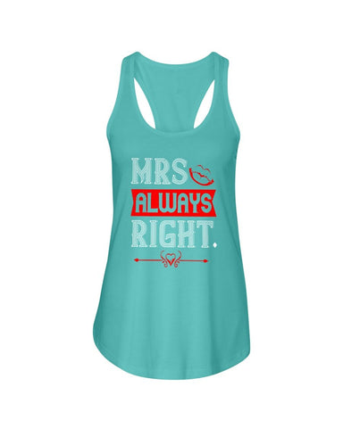 Mrs. Always Right Ladies Racerback Tank