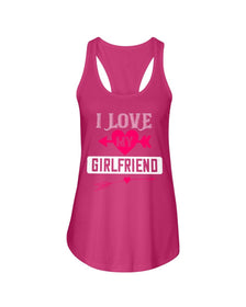 I Love My Girlfriend Ladies Racerback Tank