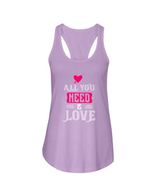 All You Need is Love Ladies Racerback Tank
