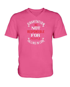 Gravitation is not the reason Ladies HD V Neck T