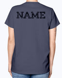 Bride Tee name on back