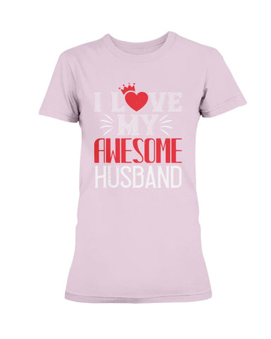 I Love My Awesome Husband Ultra Ladies T-Shirt