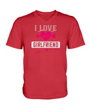 I Love My Girlfriend Ladies HD V Neck T