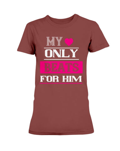 My Heart Only Beats For Him Ultra Ladies T-Shirt