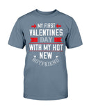 My First Valentine with My Boyfriend Unisex Tee