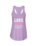 Love With Parents Ladies Racerback Tank