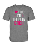 I Love You to the moon and back Ladies HD V Neck T