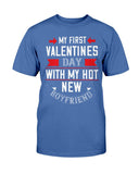 My First Valentines With My Boyfriend Unisex Tee