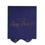 Will You Be My Ring Bearer? Proposal Box Navy - No Border