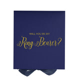 Will You Be My Ring Bearer? Proposal Box Navy - No Border