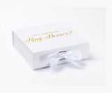 Will You Be My Ring Bearer? Proposal Box White - No Border